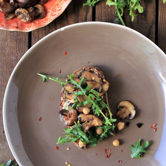 Truffle Mushroom Bruschetta