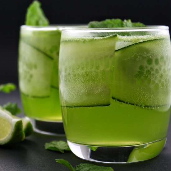 Cool Gin and Cucumber Cocktail