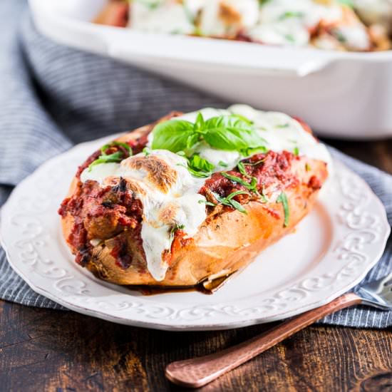 Meatball Sub Sweet Potatoes