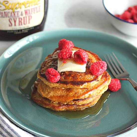 Cornmeal Molasses Pancakes