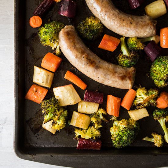 One Pan Sausage Bake