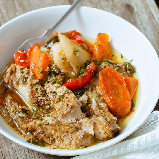 Crock Pot Pork Chops Fajitas