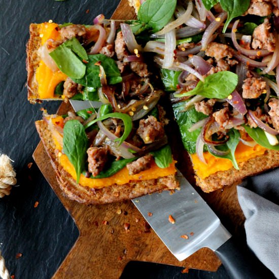 Butternut Squash and Sausage Pizza