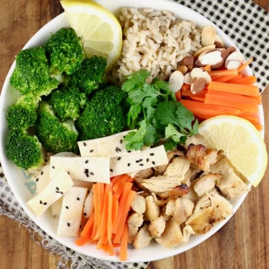 Quick Lemon Chicken Broccoli Bowls