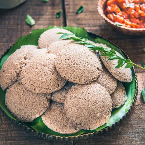 Ragi Idli or Finger Millet Idli