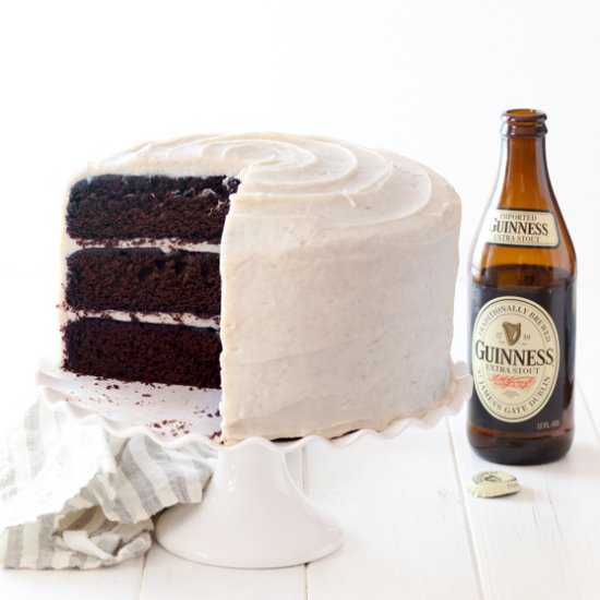Guinness chocolate layer cake