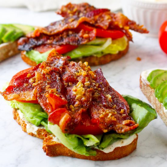 BLTs with Garlic Bacon