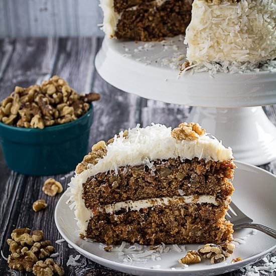 Gluten Free Carrot Cake w/ Frosting