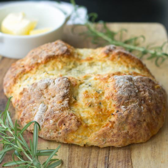rosemary cheddar irish soda bread