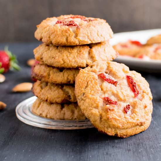 Strawberry Yogurt Vegan Cookies
