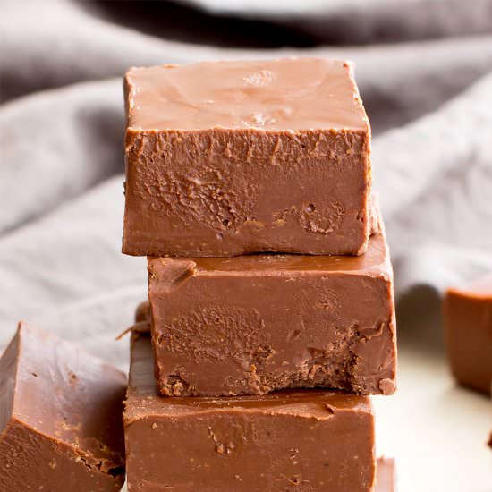 Vegan Chocolate PB Freezer Fudge