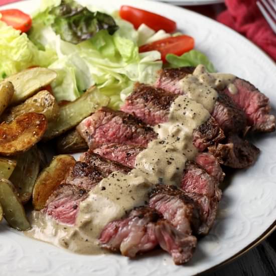 Steak au Poivre w Potatoes