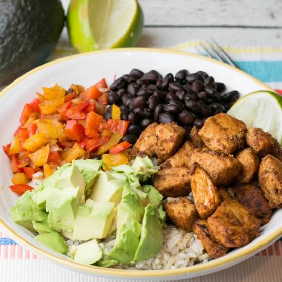 30 Min. Skinny Chicken Burrito Bowl