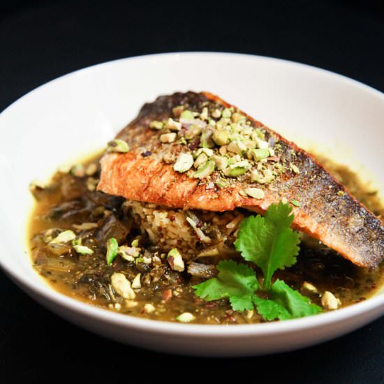 Tangy Lemon and Coriander Sea Bass