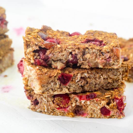 Cranberry Date Quinoa Bars