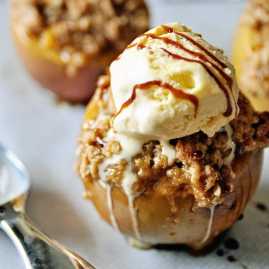 Stuffed Apple Bowl Crisp