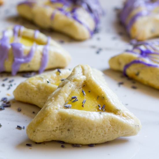 Lemon Lavender Hamantaschen