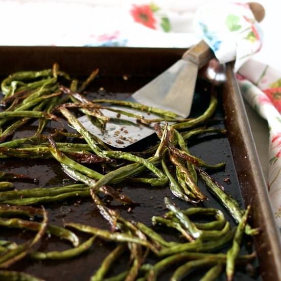 Quick Roasted Green Beans