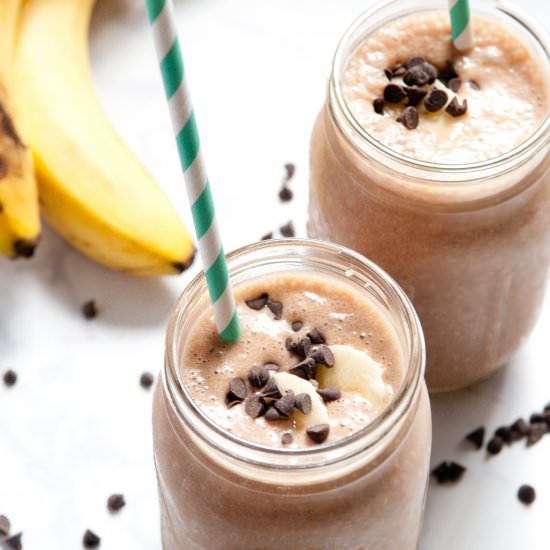 Choc Banana Peanut Butter Smoothie