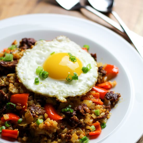 Chorizo Cauliflower Fried Rice