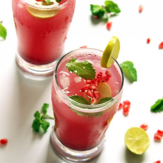 Pomegranate Mint Lime Juice