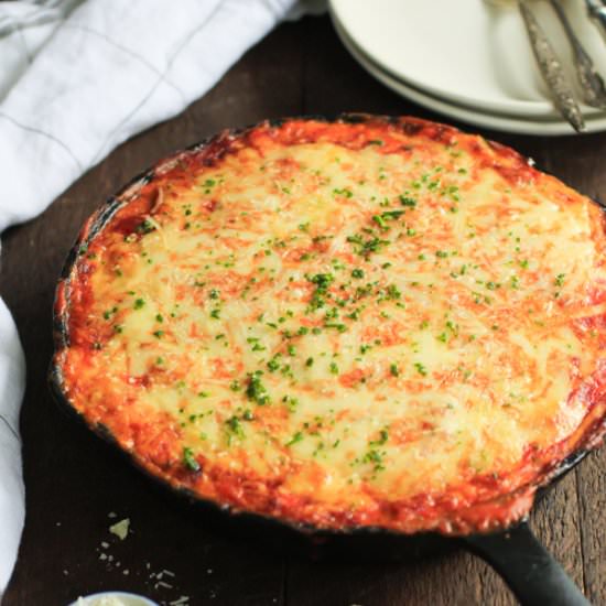 Low Carb Zucchini Lasagna Skillet