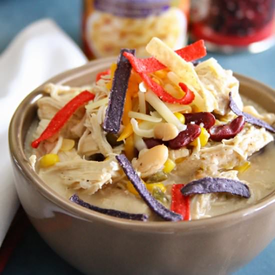 Slow Cooker White Chicken Chili