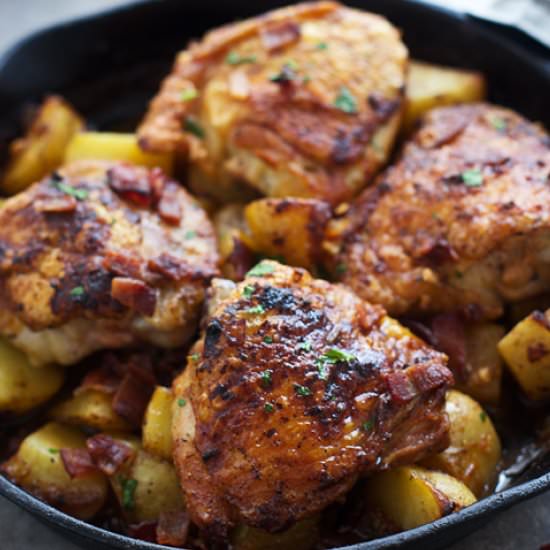 Braised Chicken and Potatoes