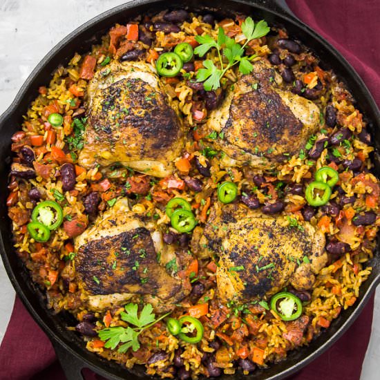 Cajun Chicken with Red Beans & Rice