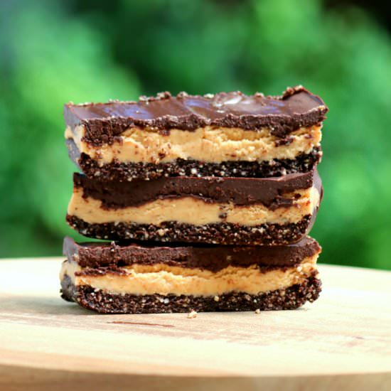 No Bake Chocolate Peanut Butter Bar