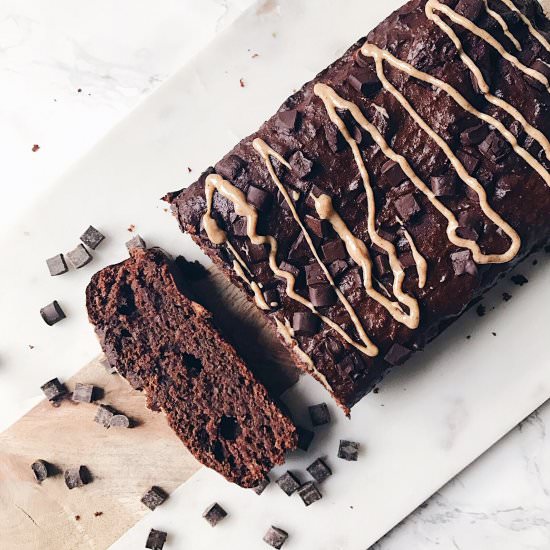 Chocolate Peanut Butter Banana Bread