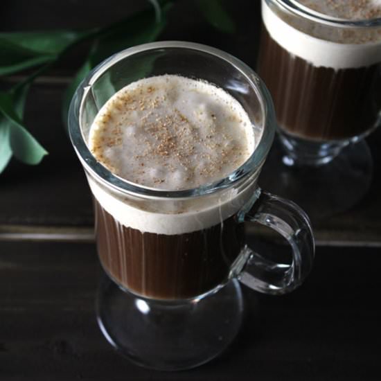 Irish Coffee with Coconut Cream