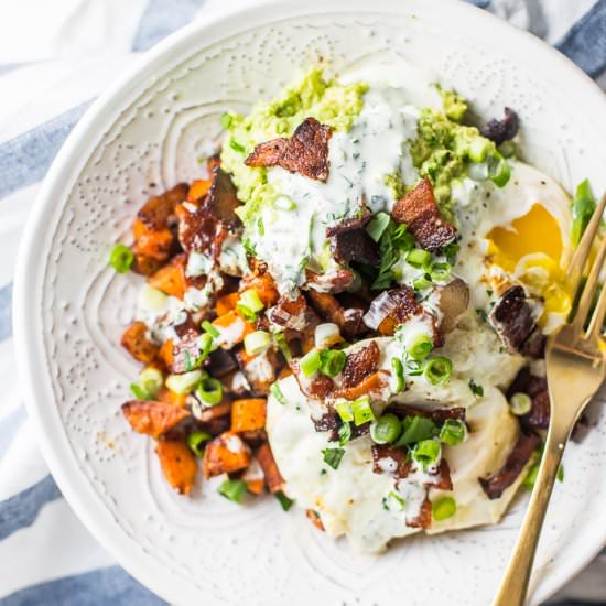 Whole30 Loaded Sweet Potato Fries