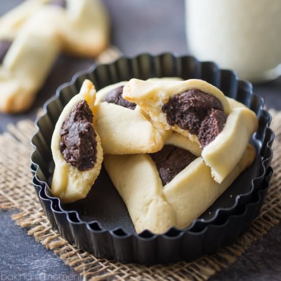 Fudge Brownie Hamantaschen