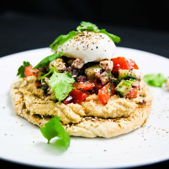 Mediterranean Brunch with Hummus