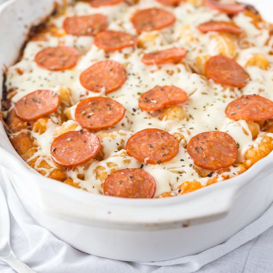 Pizza Tater Tot Casserole