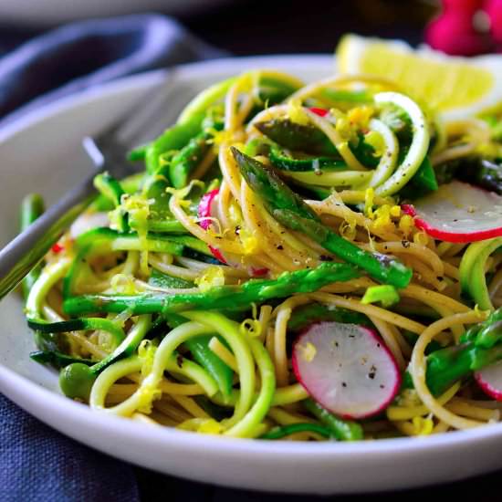Spring Vegetable Zoodle Pasta