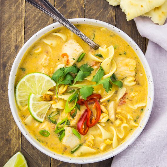 Thai Style Chicken Noodle Soup
