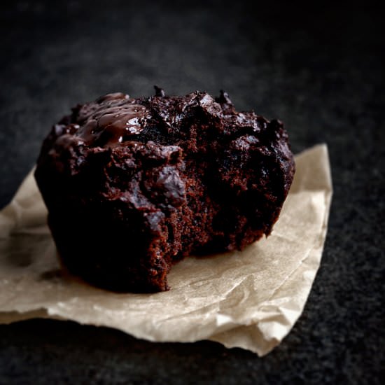 Chocolate Beet Muffins