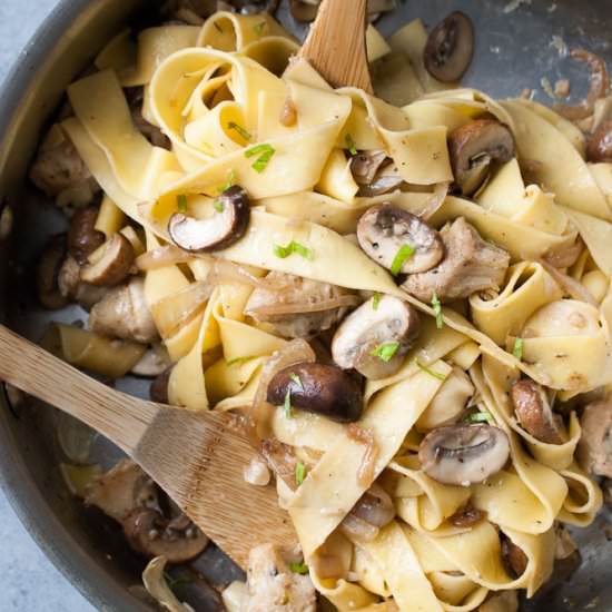 Artichoke & Mushroom Lemon Pasta