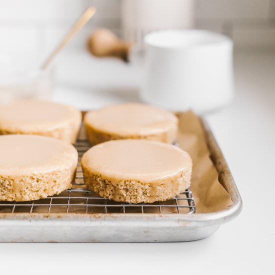 Grapefruit Cakes & Glaze