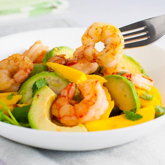 Prawn Mango Avocado Salad