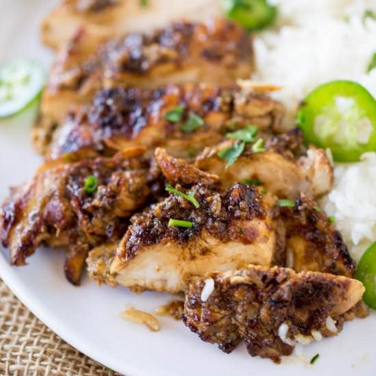 Easy Grilled Jerk Chicken