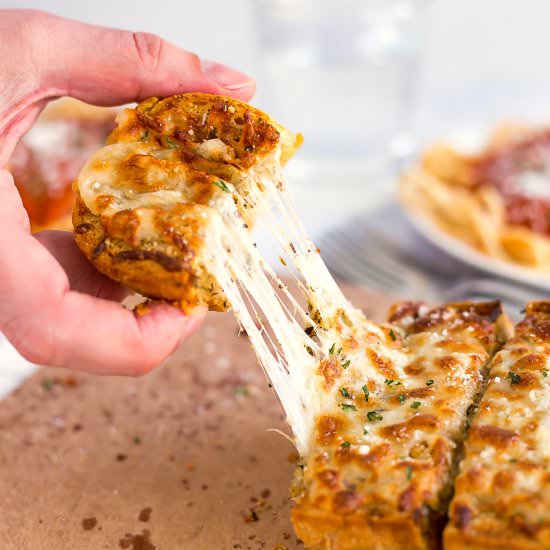Homemade Three Cheese Garlic Bread