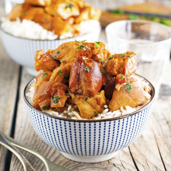 Easy Crock-Pot Bourbon Chicken