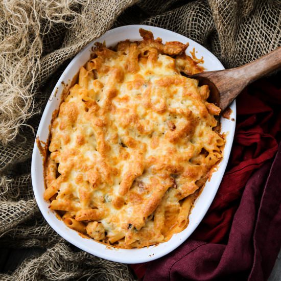 Chicken Sun-Dried Tomato Pasta Bake
