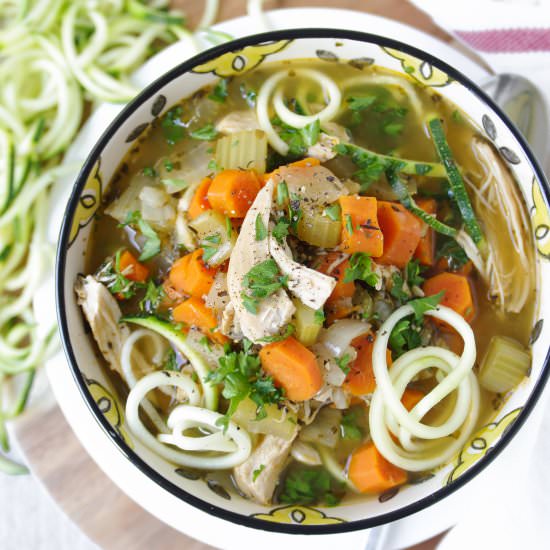 Chicken Zoodle Soup