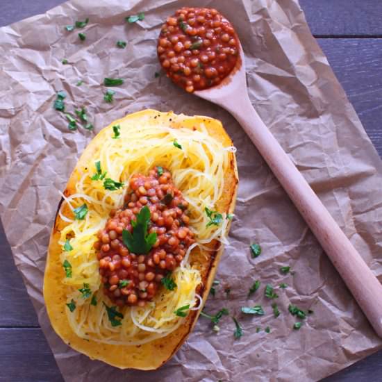 Spaghetti Squash Boat