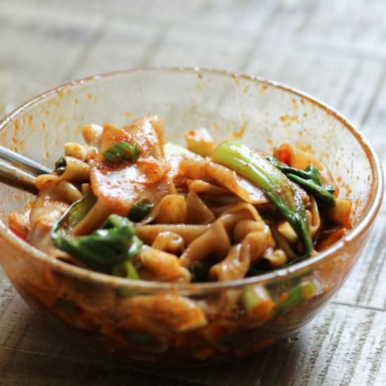Chili Oil Wonton Wrap Noodles