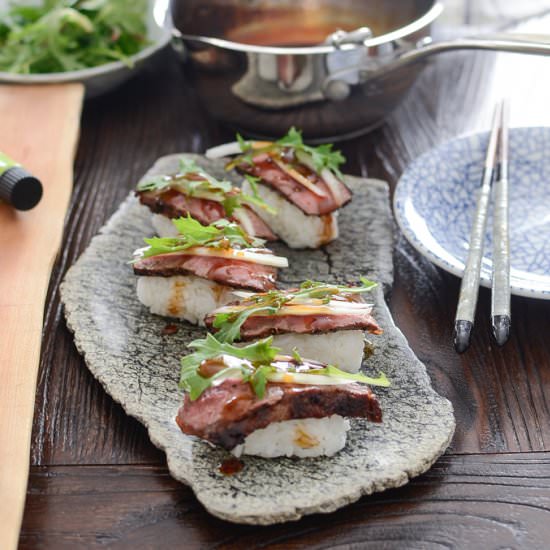 Beef Steak Sushi